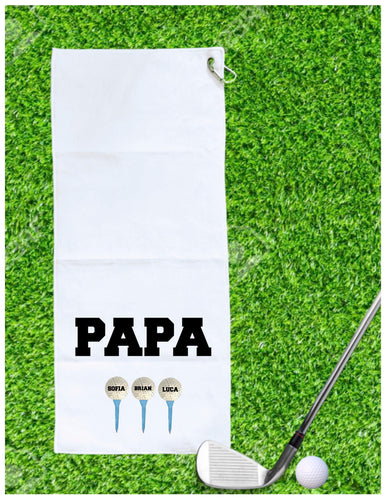 Golf Towel - Father's Day NAME + BALLS