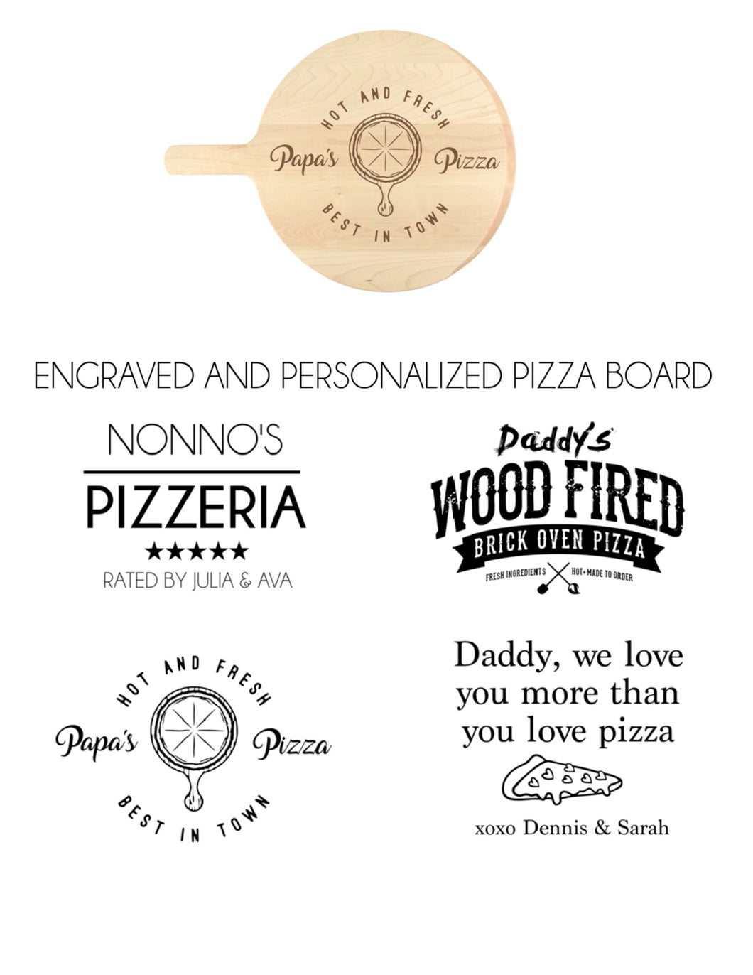 Personalized Pizza Peel