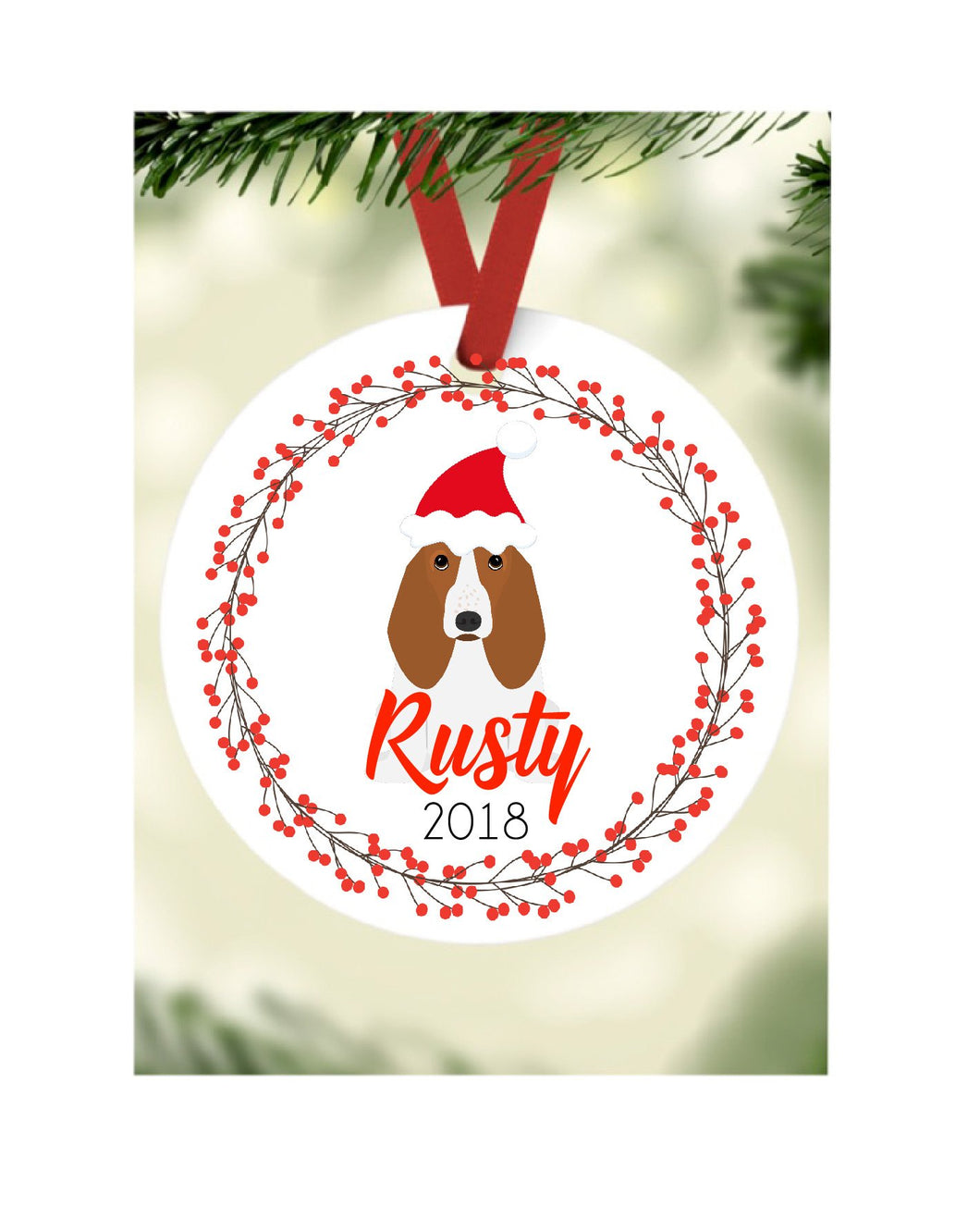 Dog Ornament - Basset Hound Dog
