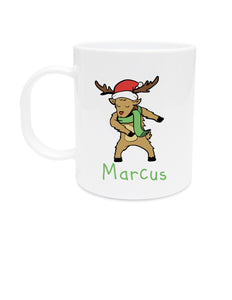 Christmas Reindeer Flossing Kid's Mugs