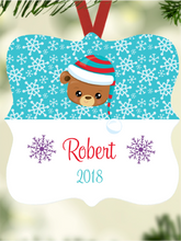 Load image into Gallery viewer, Kid&#39;s Name Ornament - Bear