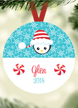 Load image into Gallery viewer, Kid&#39;s Name Ornament - Penguin