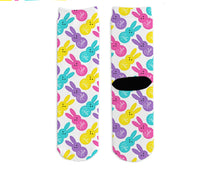 Load image into Gallery viewer, Personalized Socks - Easter Peep (Pink, Purple, Teal, Yellow)