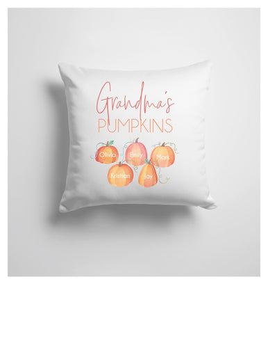 Grandma's Pumpkins Pillow