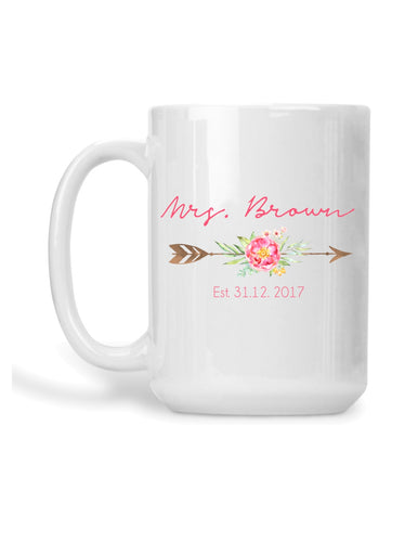 Mrs. Arrow Ceramic Mug
