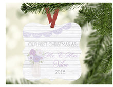 Load image into Gallery viewer, First Christmas as Mr. + Mrs. Lavender