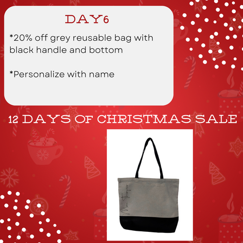 12 Deals of Christmas - Personalized canvas bag