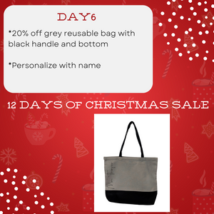 12 Deals of Christmas - Personalized canvas bag