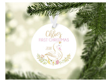 Load image into Gallery viewer, Swan Baby&#39;s First Christmas