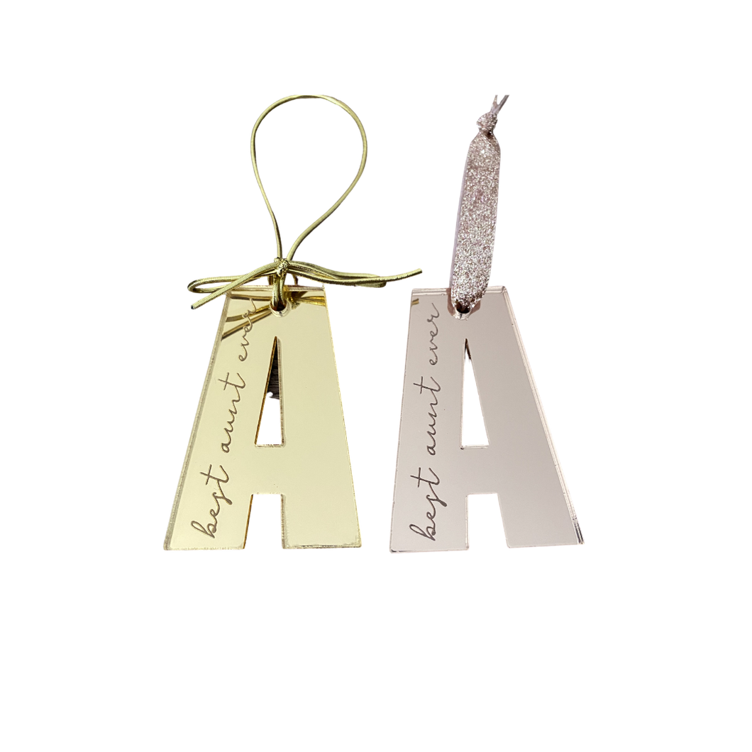 Acrylic Letter Ornament