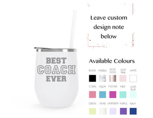 Coach 4 - stainless steel wine tumbler