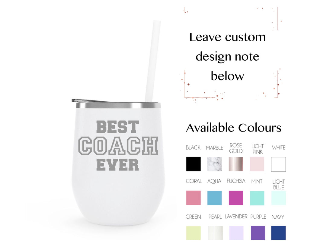 Coach 4 - stainless steel wine tumbler