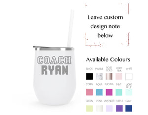 Coach 3 - stainless steel wine tumbler