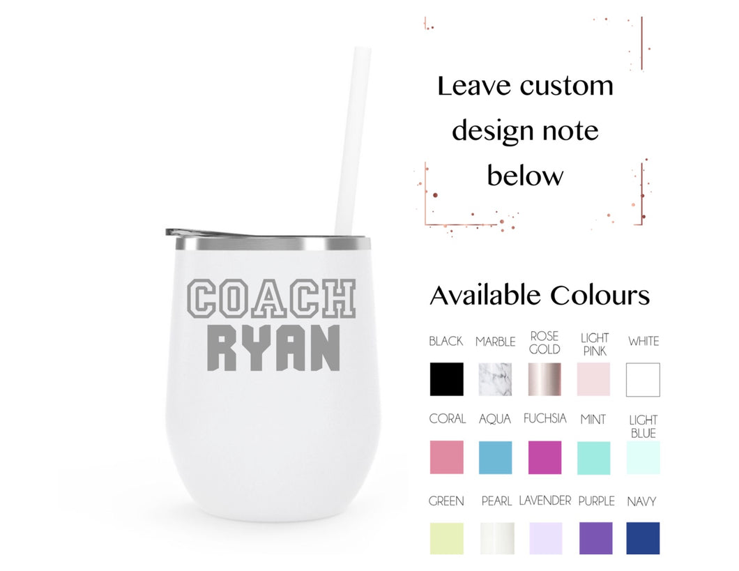 Coach 3 - stainless steel wine tumbler