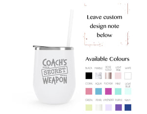 Coach 10 - stainless steel wine tumbler