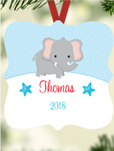 Load image into Gallery viewer, Kid&#39;s Name Ornament - Elephant