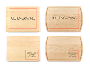 Rectangle Cutting Boards with Juice Grooves - Wedding Collection