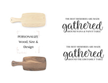 Load image into Gallery viewer, Handle Cutting Board - Gather Fall Thanksgiving