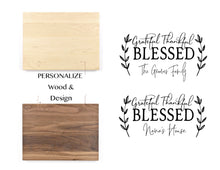 Load image into Gallery viewer, Rectangle Cutting Boards - Grateful, thankful, blessed Fall/Thanksgiving