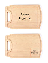 Load image into Gallery viewer, Rectangle Handle Cutting Boards with Juice Grooves - Wedding Collection