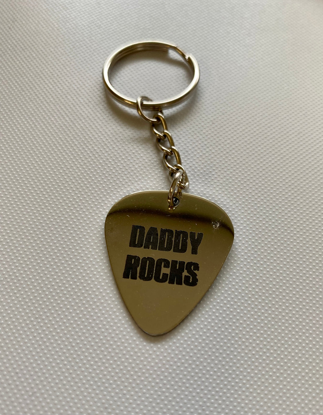 Daddy rocks key chain