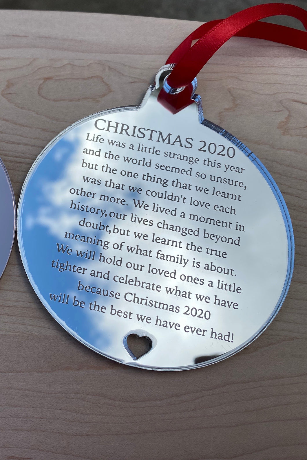 Christmas 2020 acrylic ornament