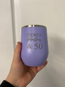 Clearance - 50 lavender wine tumbler