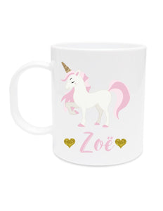 Kid's Pink Unicorn Mug